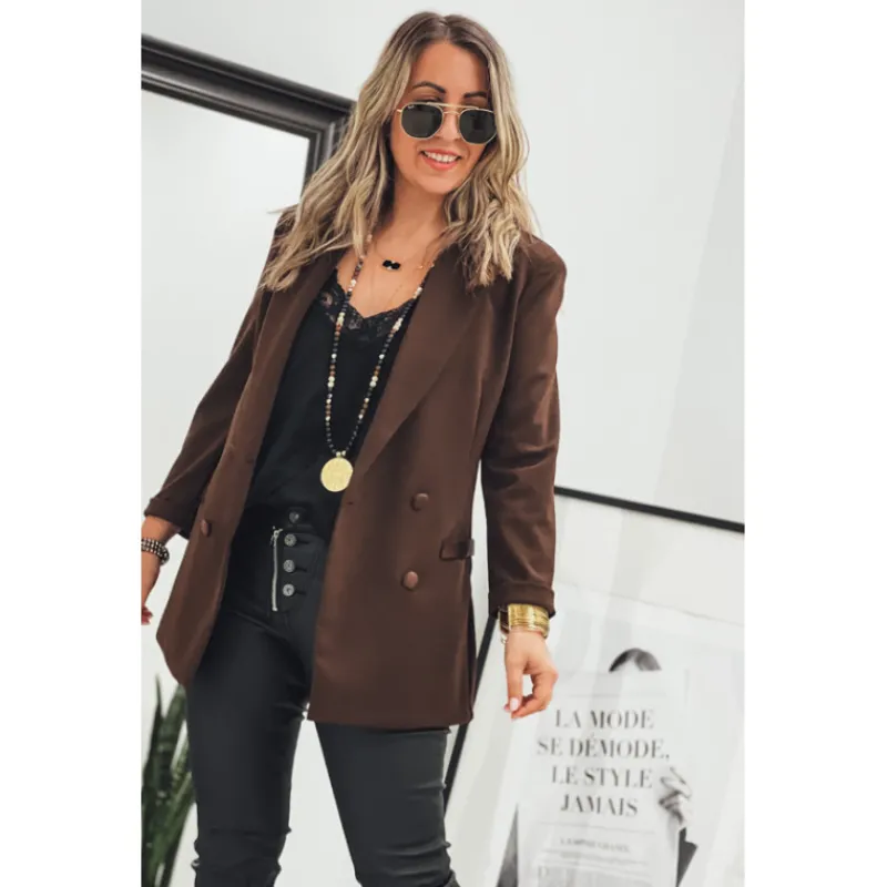 Selection Keva Vestes<Blazer ASHTON chocolat