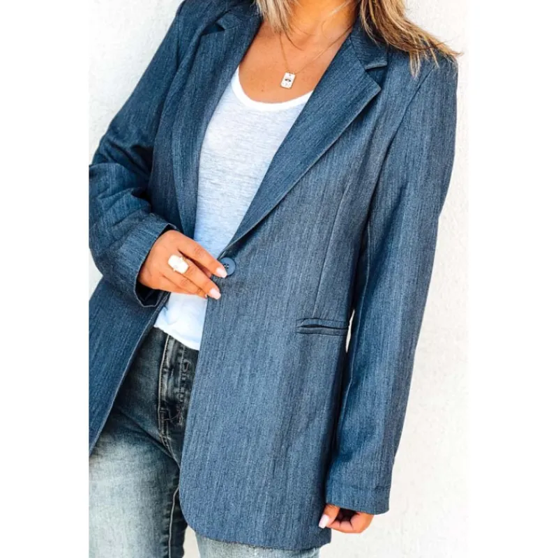 La Petite Boho Vestes<Blazer JANET bleu