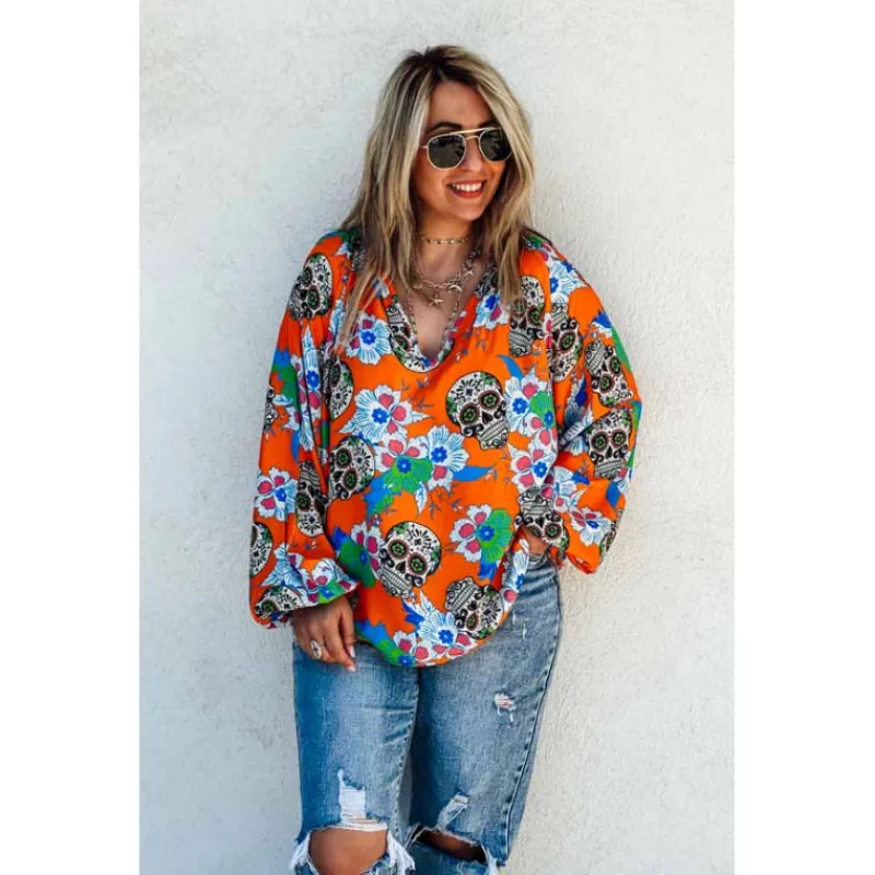 Banditas Blouses<Blouse CAMILIA orange