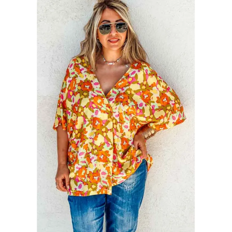 Banditas Blouses<Blouse FLORA manches courtes