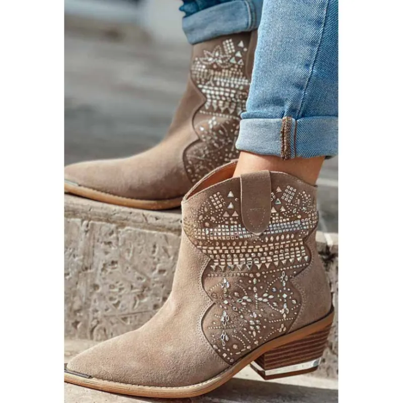 Alma en Pena shoes Bottines<Bottines CHEYENNE beige