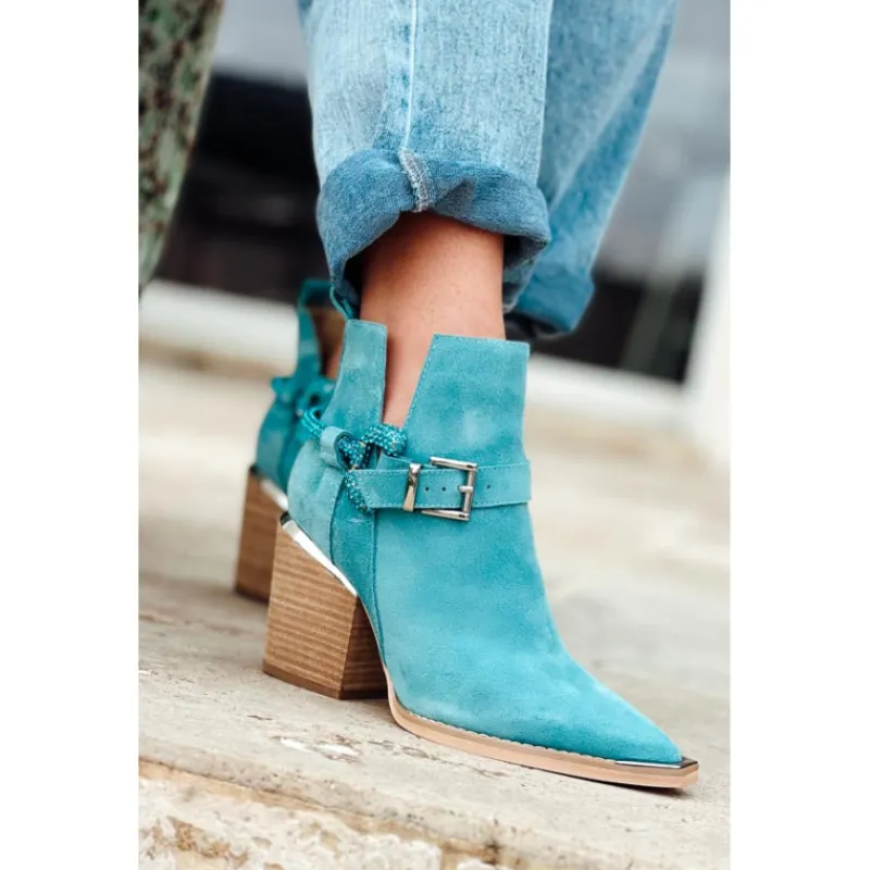 Alma en Pena shoes Bottines<Bottines LIMA bleues