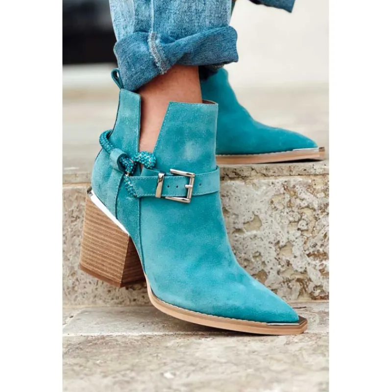 Alma en Pena shoes Bottines<Bottines LIMA bleues