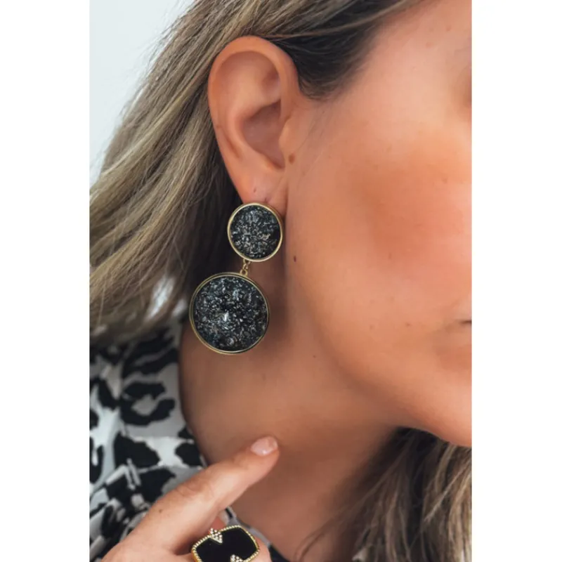 Selection Keva Boucles D'Oreilles<Boucles d'oreilles PEYTON noires