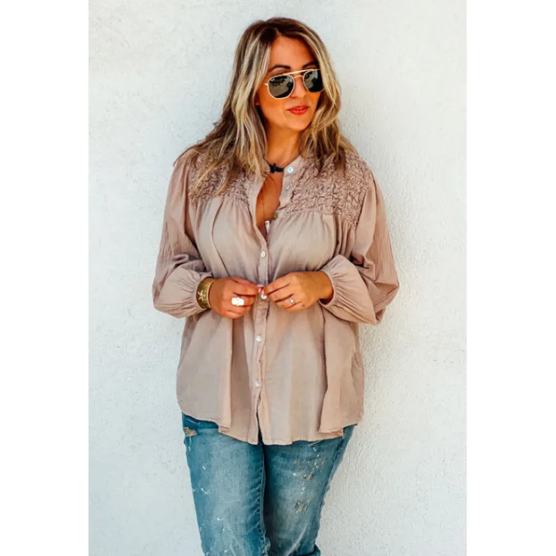 La Petite Boho Chemises<Chemise JEANNE camel