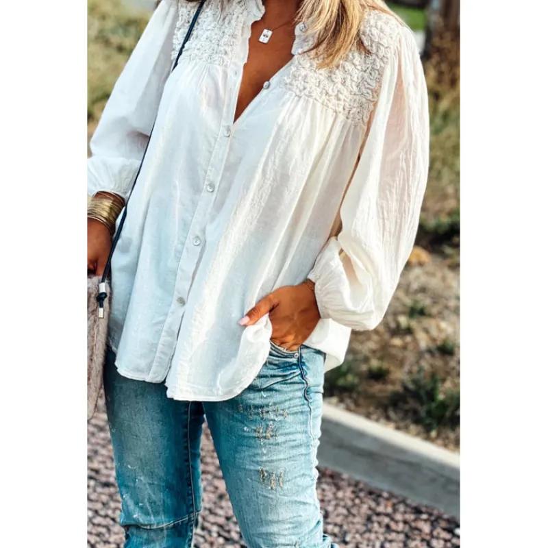 La Petite Boho Chemises<Chemise JEANNE ecrue