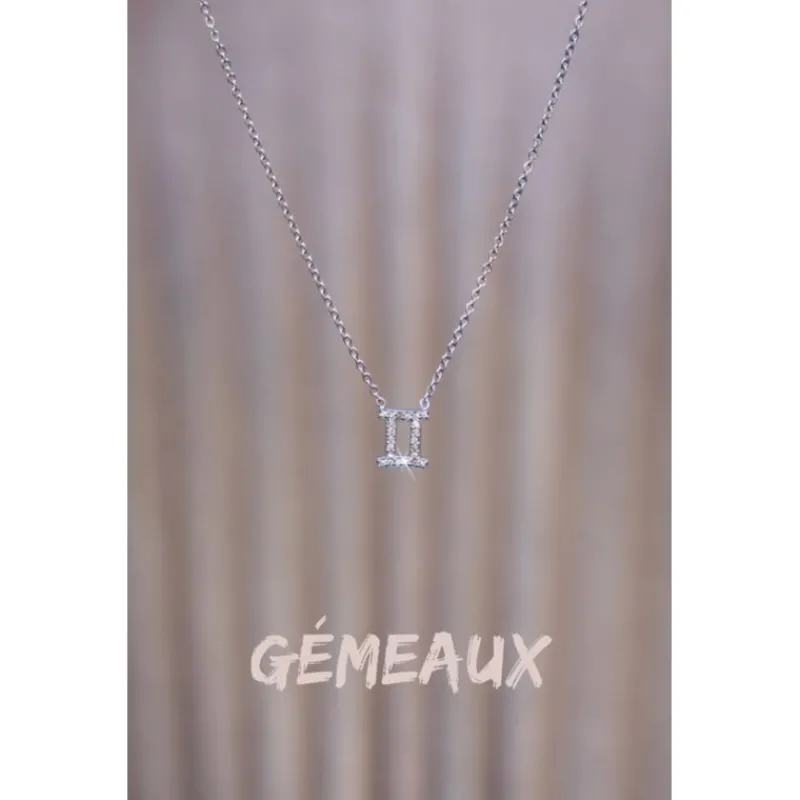 Selection Keva Colliers<Collier ASTRO gemeaux argente