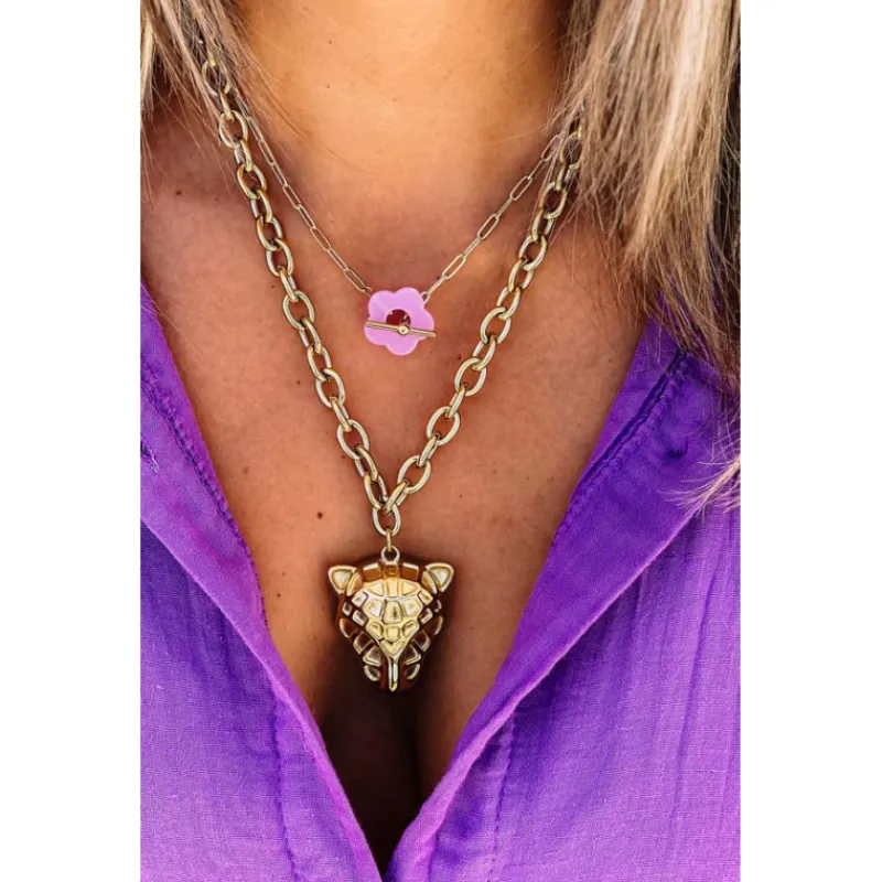 Selection Keva Colliers<Collier FLOWER lilas