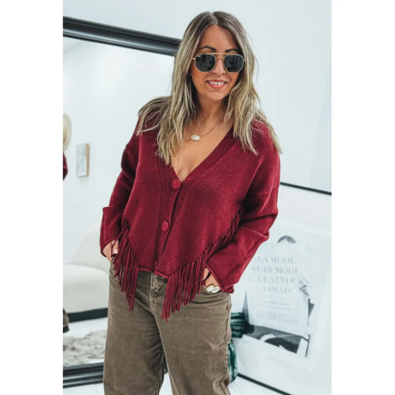 Selection Keva Mailles | Gilets<Gilet JASPER bordeaux