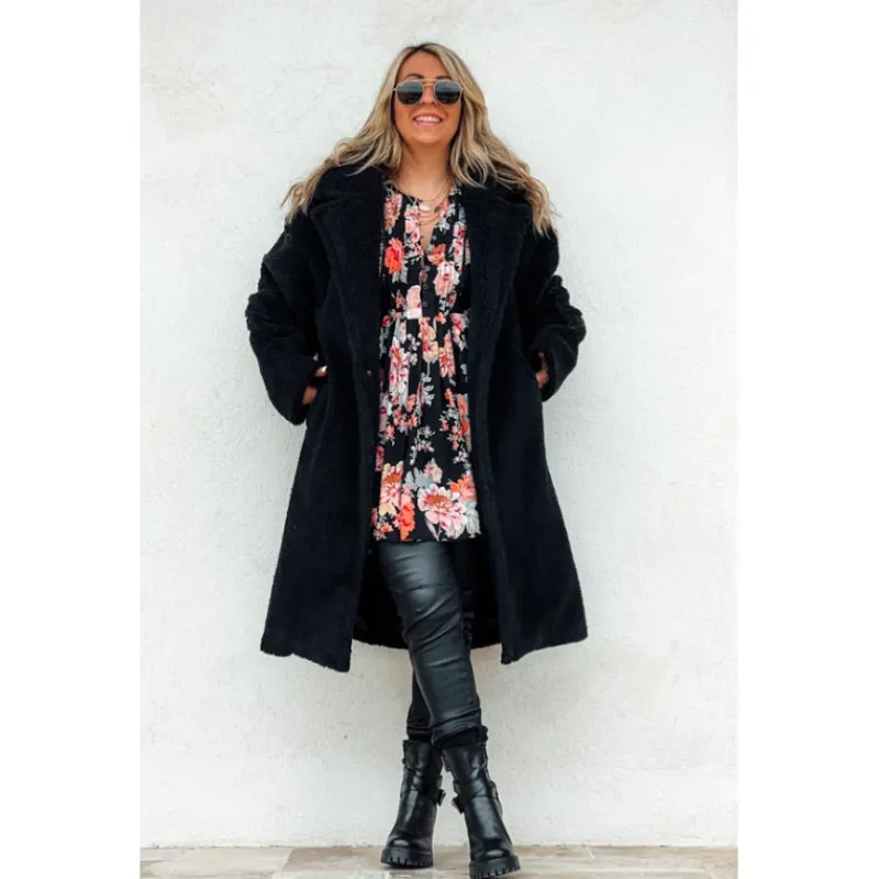 La Petite Boho Manteaux<Manteau BILLY noir