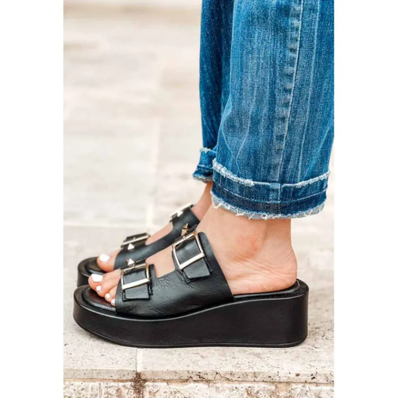 Sweet Lemon Sandales<Mules ROMA noires