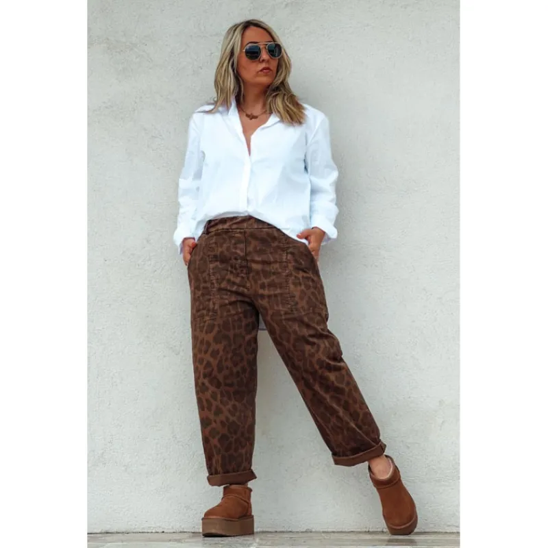 Banditas Pantalons<Pantalon ELTON Leo/marron