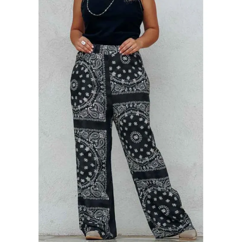 Banditas Pantalons<Pantalon NOAH noir vintage