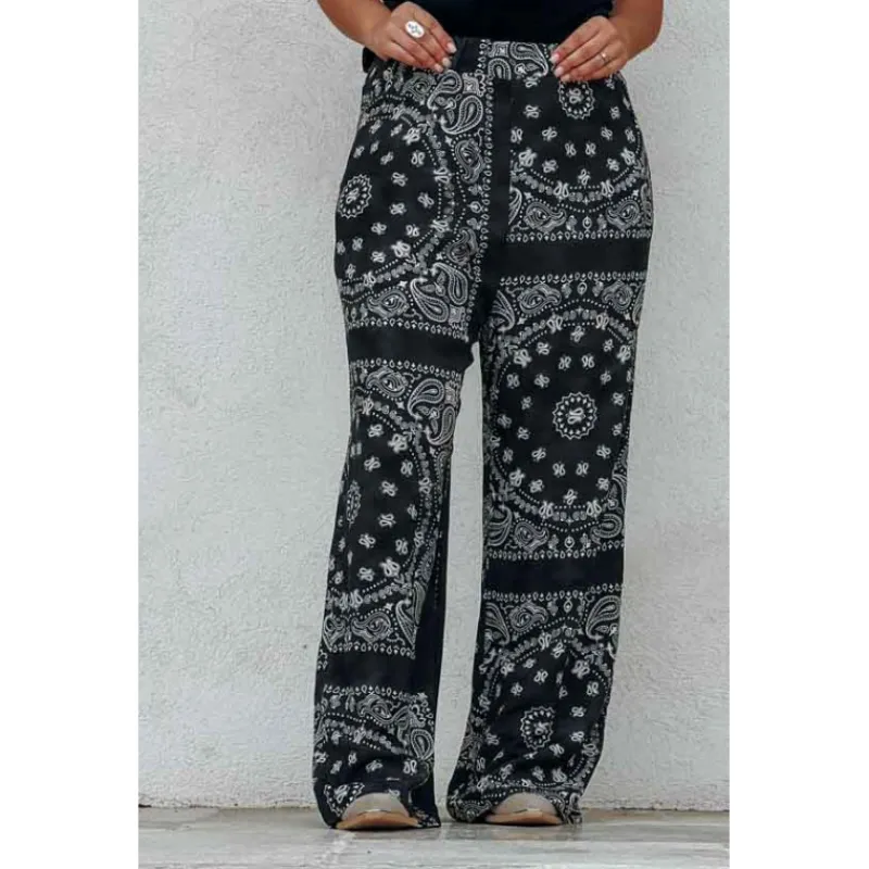 Banditas Pantalons<Pantalon NOAH noir vintage