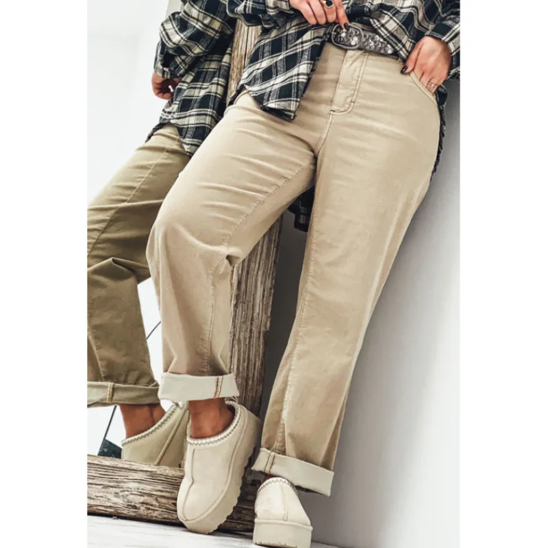 Selection Keva Pantalons<Pantalon RONAN beige fonce