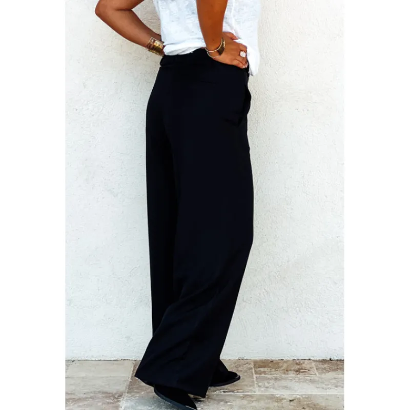 La Petite Boho Pantalons<Pantalon VIVIAN noir