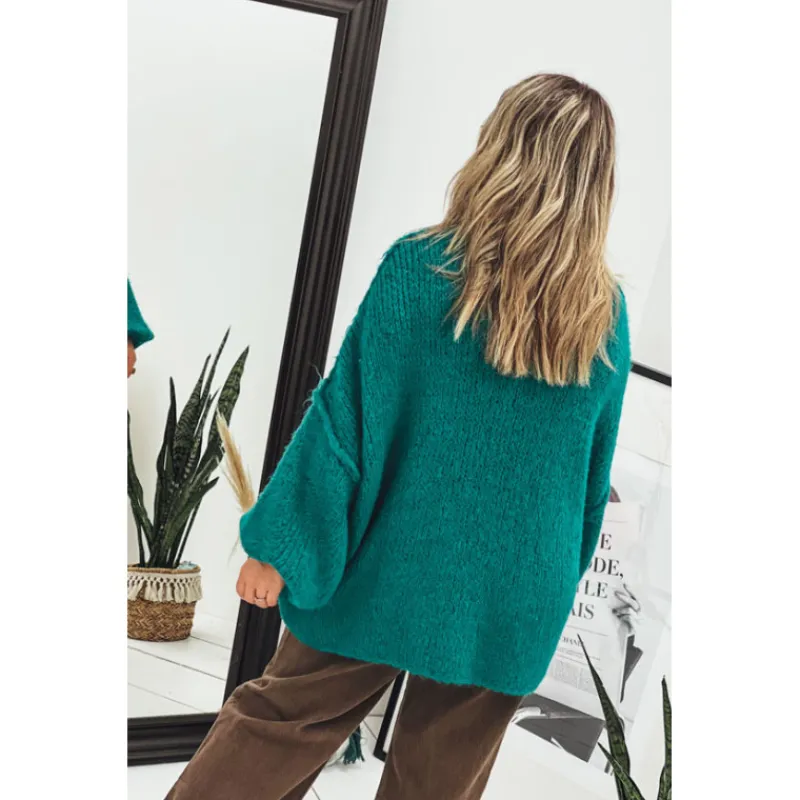 La Petite Boho Mailles | Pulls<Pull AMARO emeraude