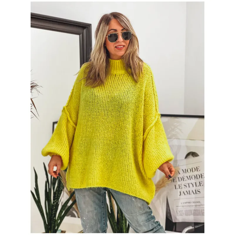 La Petite Boho Mailles | Pulls<Pull AMARO jaune