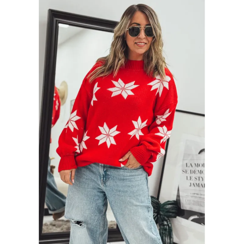 Selection Keva Mailles | Pulls<Pull CHRISTMAS rouge