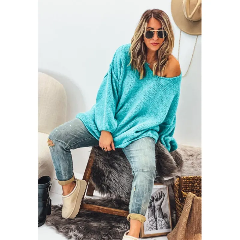 La Petite Boho Pulls<Pull ELISEO turquoise