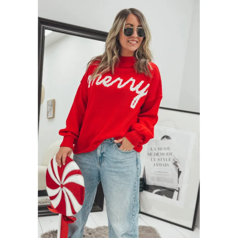 Selection Keva Mailles | Pulls<Pull MERRY rouge