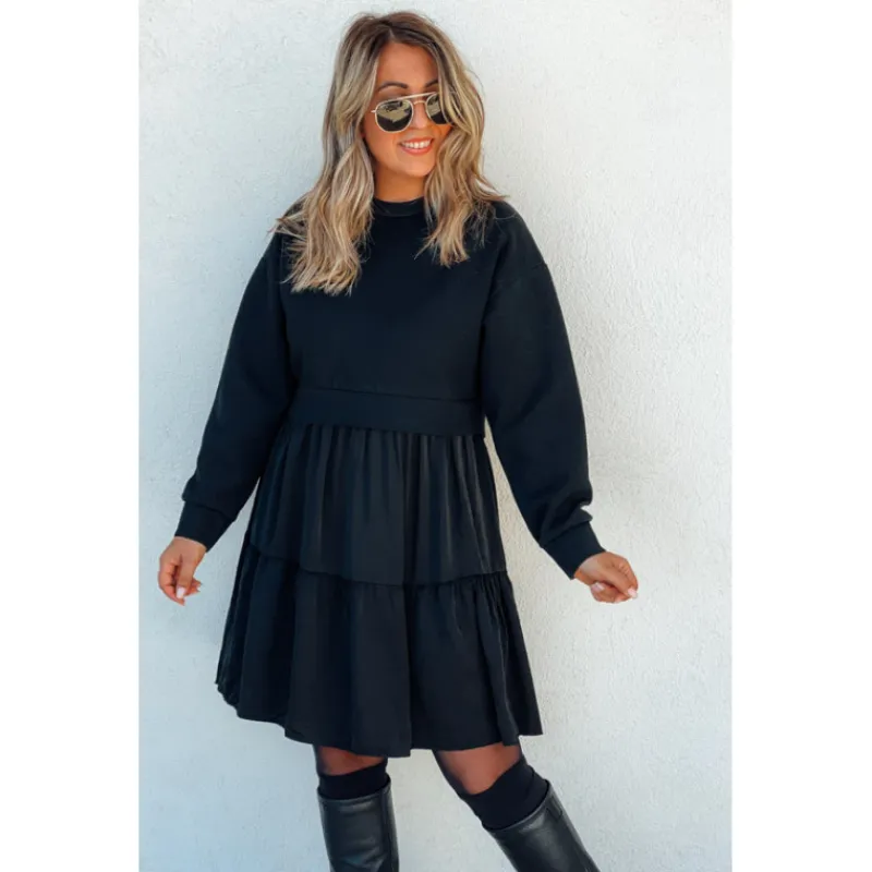 Selection Keva Robes Noires | Robes Noires<Robe PRYSKA courte noire