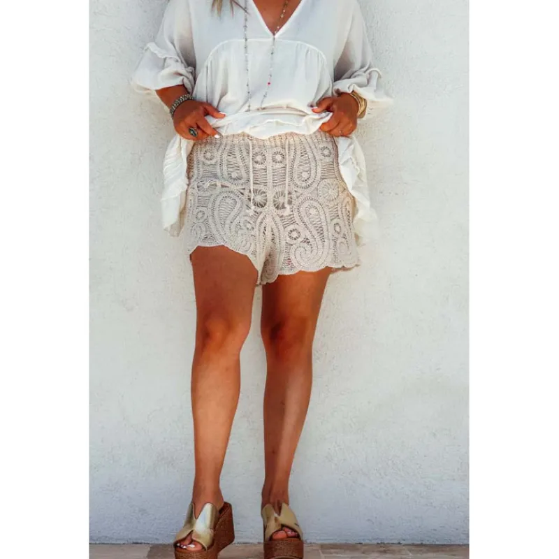 Selection Keva Shorts<Short GUILLAUME beige