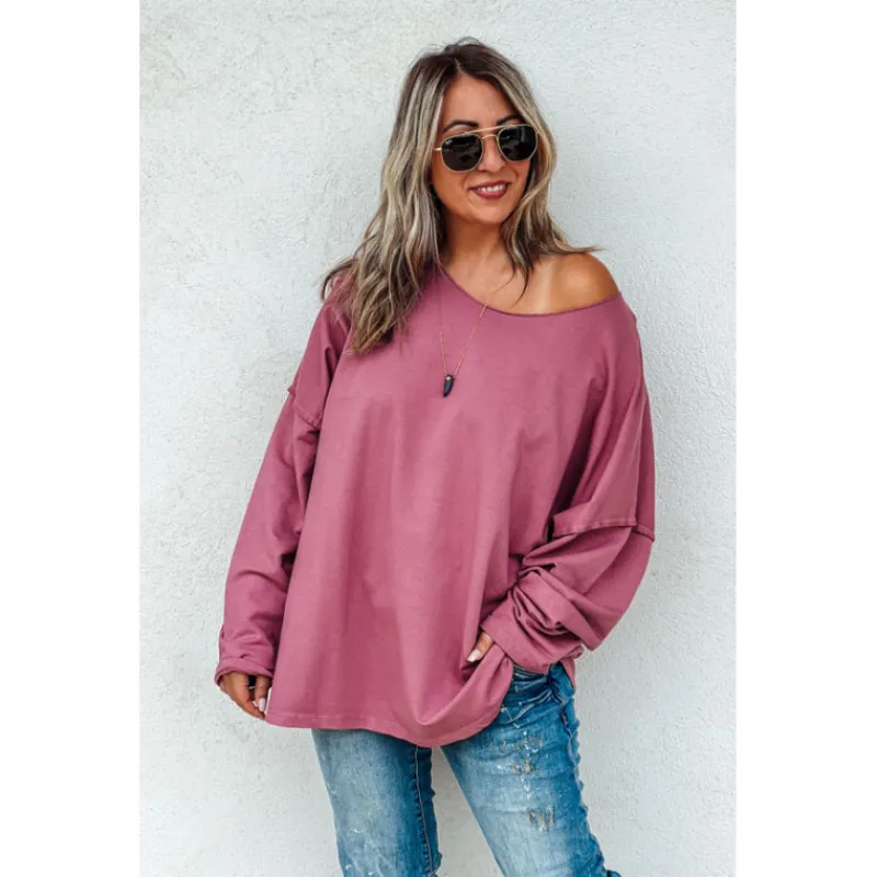 La Petite Boho Sweats<Sweat LIAM framboise