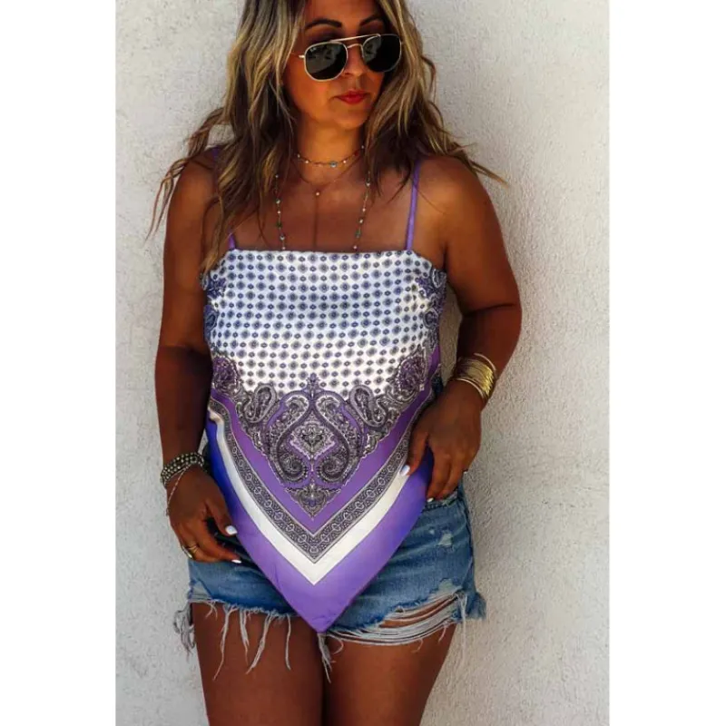 Selection Keva Débardeurs<Top BRITNEY bretelles violet