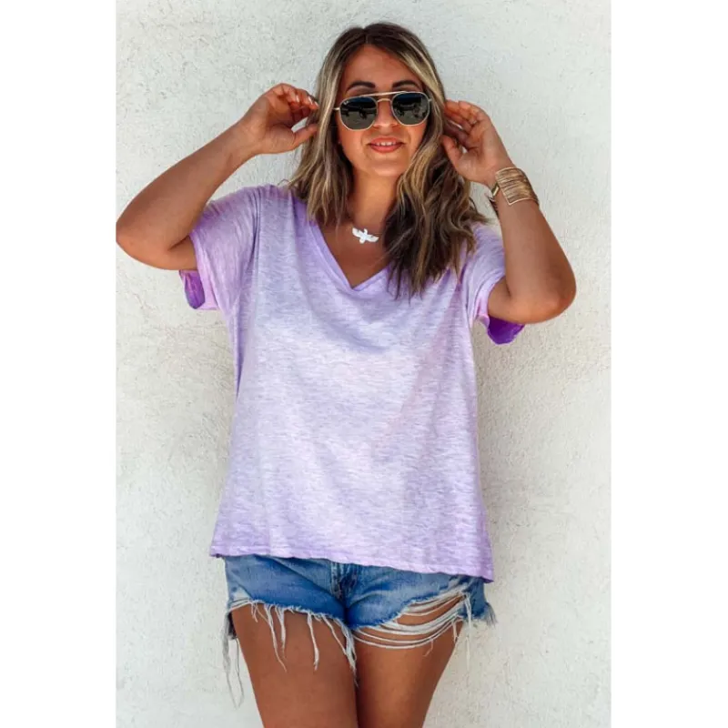 Selection Keva T-Shirts Manches Courtes<T-shirt TRAVIS manches courtes lilas