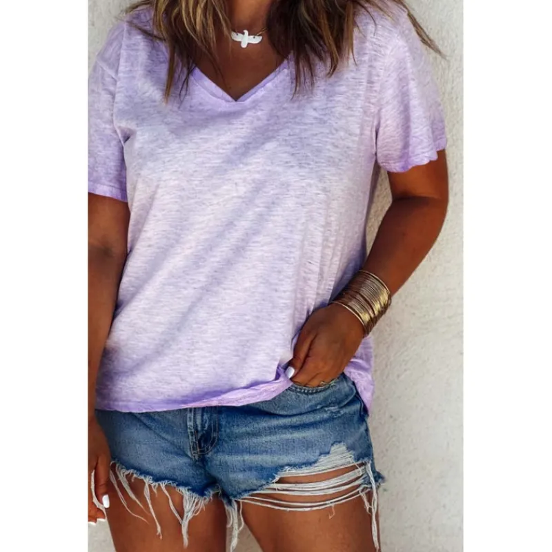 Selection Keva T-Shirts Manches Courtes<T-shirt TRAVIS manches courtes lilas