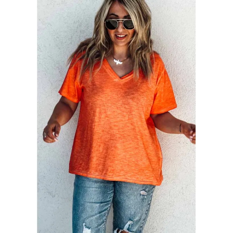 Selection Keva T-Shirts Manches Courtes<T-shirt TRAVIS manches courtes orange