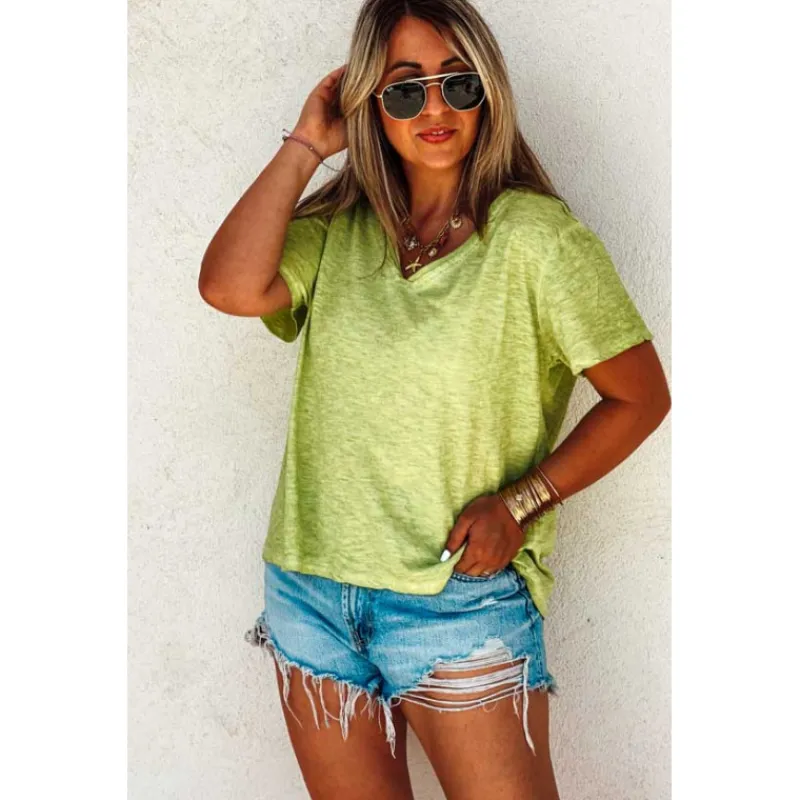 Selection Keva T-Shirts Manches Courtes<T-shirt TRAVIS manches courtes vert