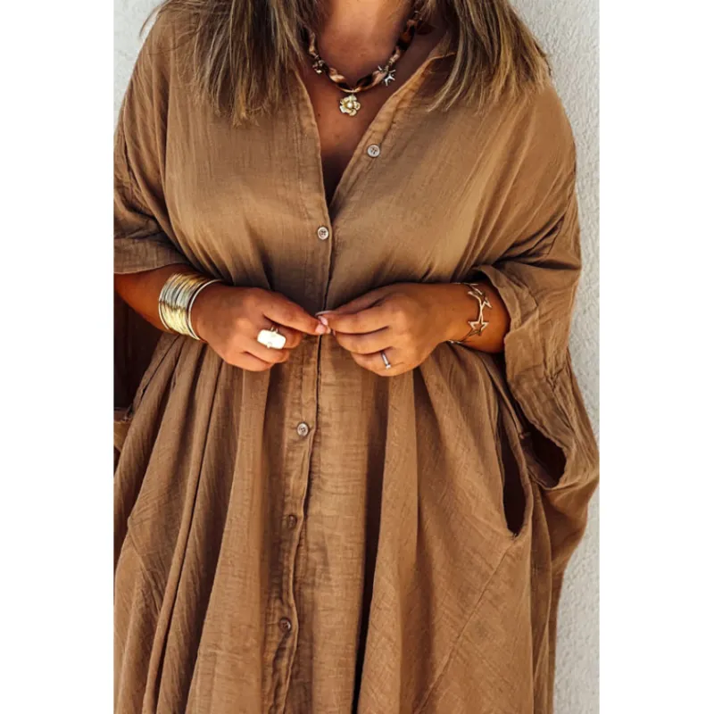 Selection Keva Tuniques<Tunique DONATELA manches 3/4 camel