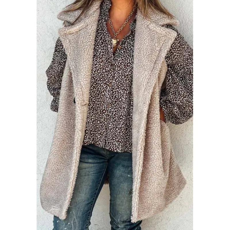 La Petite Boho Vestes<Veste ANNA sans manches beige