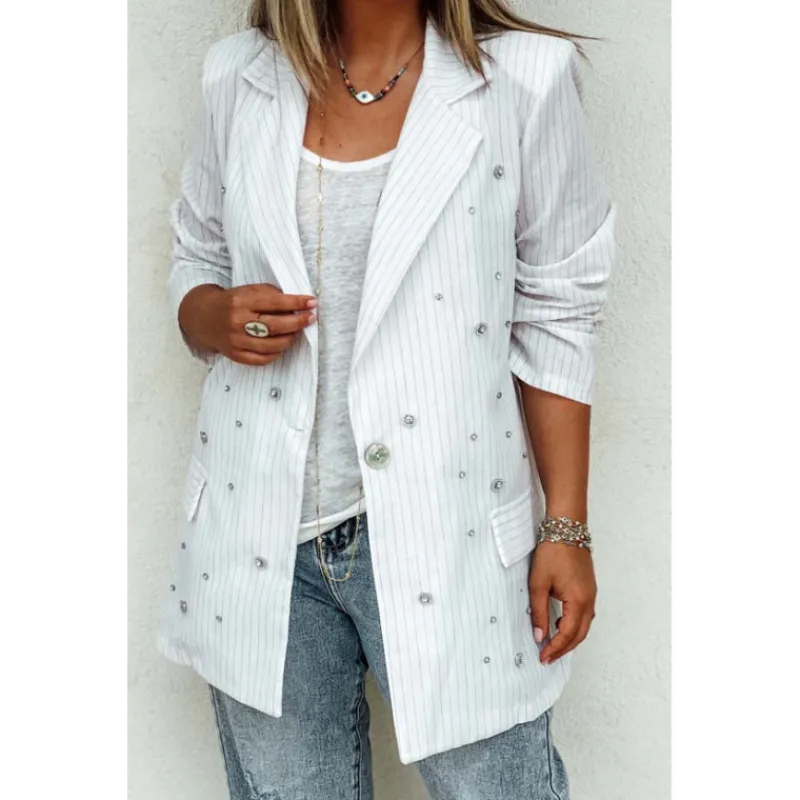 Selection Keva Vestes<Veste NINA blanche